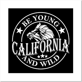 Lion Wild California Vintage Quotes Posters and Art